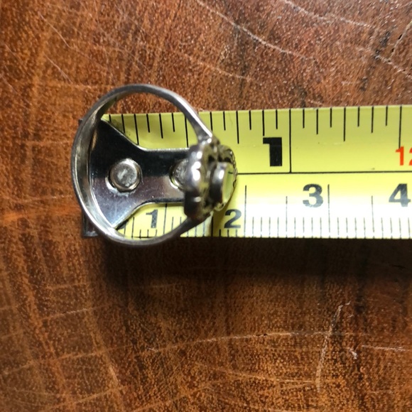 Vintage Silver and Green Ring - Picture 5 of 8